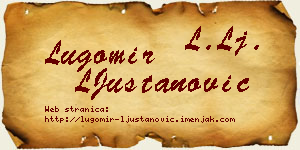 Lugomir LJuštanović vizit kartica